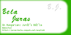 bela juras business card